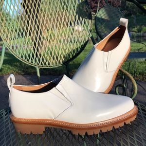 Creators of Comfort white Chelsea dress shoes